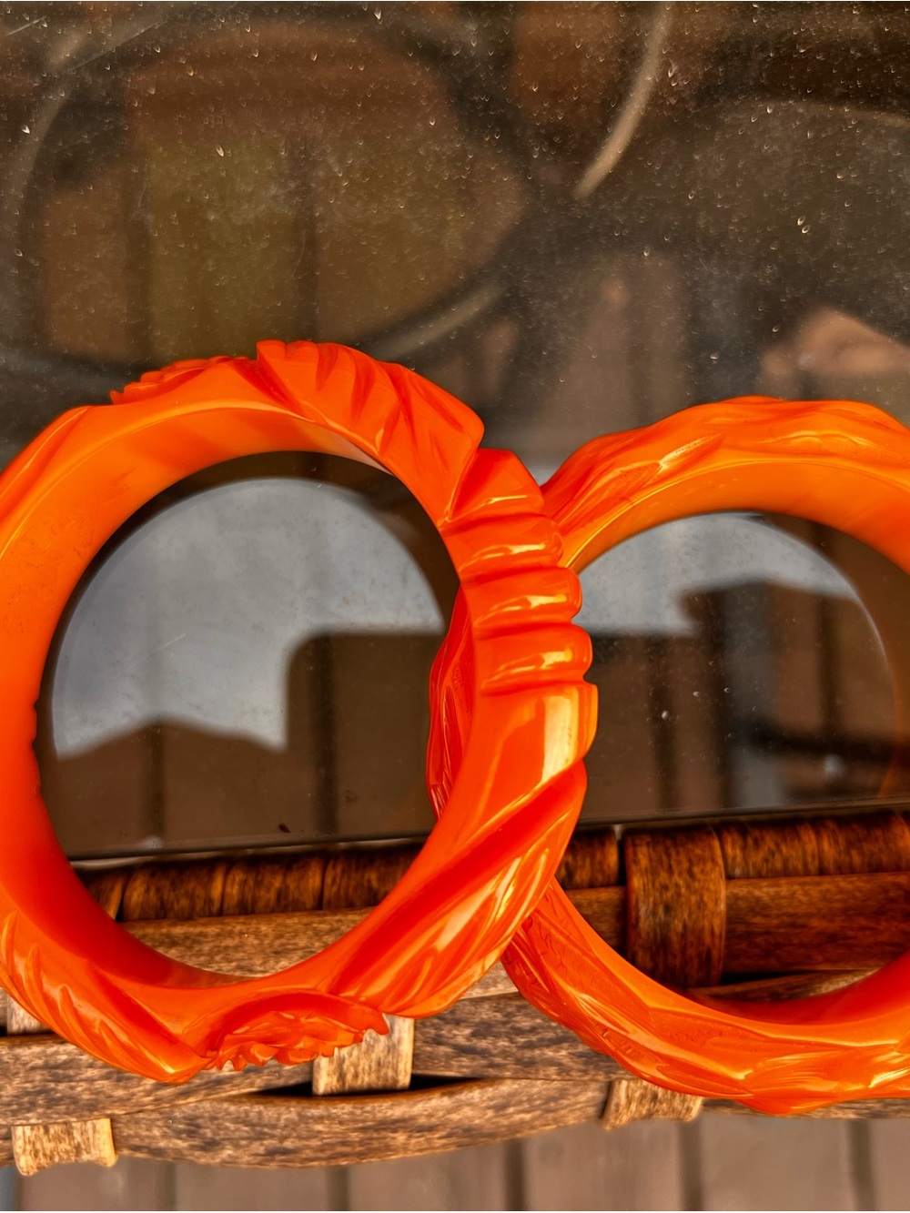 Vintage Bakelite Bangle Butterscotch, Carmel